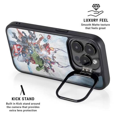 Marvel Avengers Assembled iPhone 15 Pro Max Kickstand Case